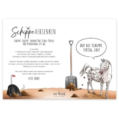 Loesdau Geschenke Für Reiter<mrs. RIDE Spielblock Schippe versenken