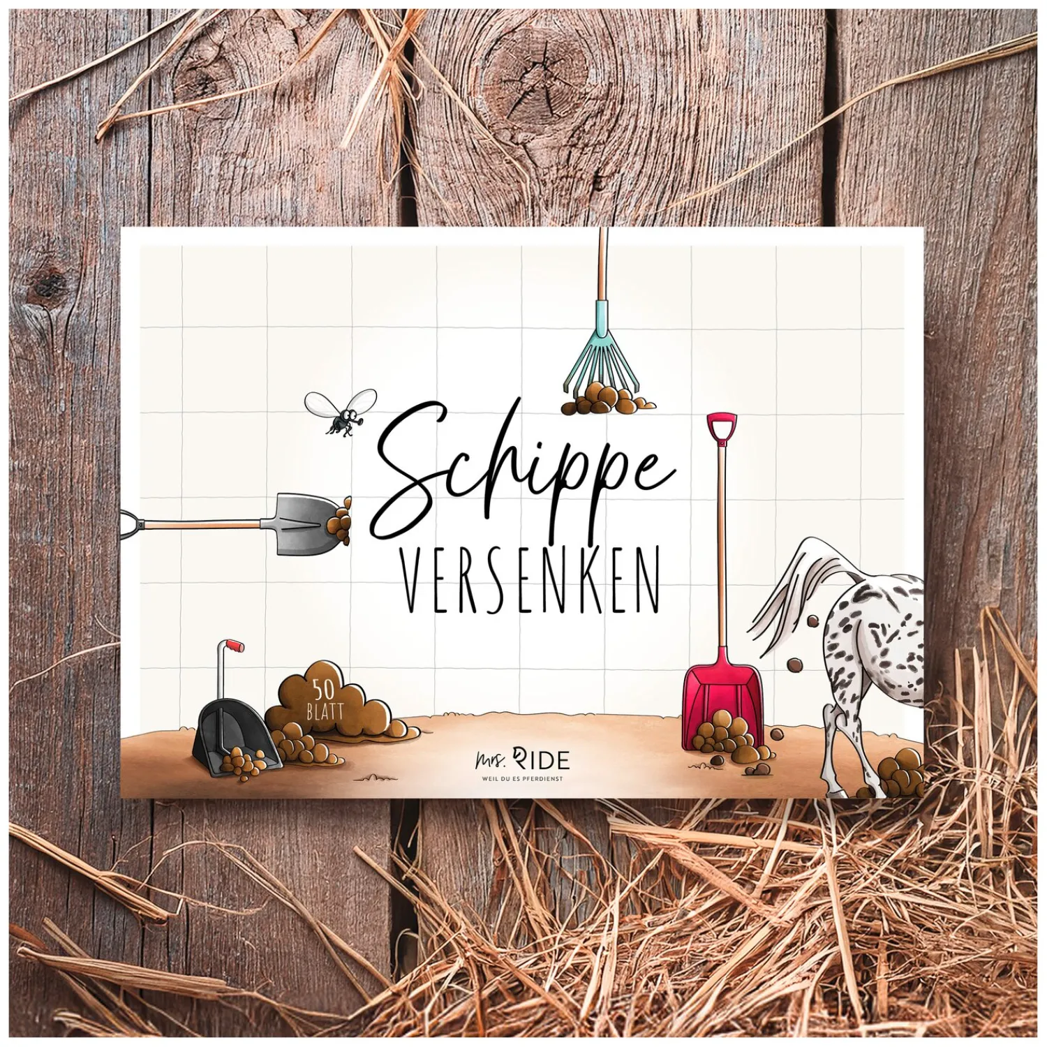 Loesdau Geschenke Für Reiter<mrs. RIDE Spielblock Schippe versenken