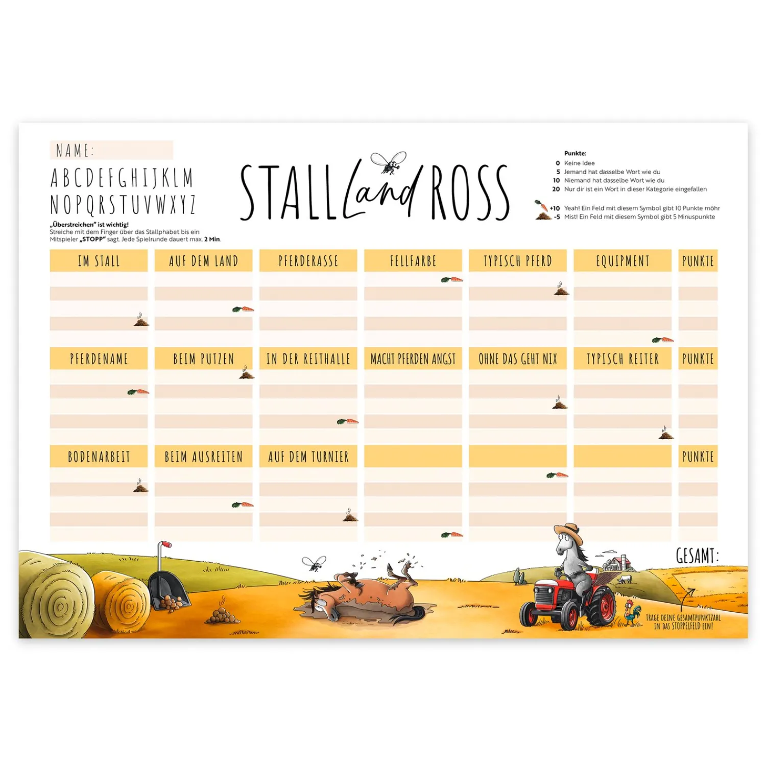 Loesdau Geschenke Für Reiter<mrs. RIDE Spielblock Stall Land Ross