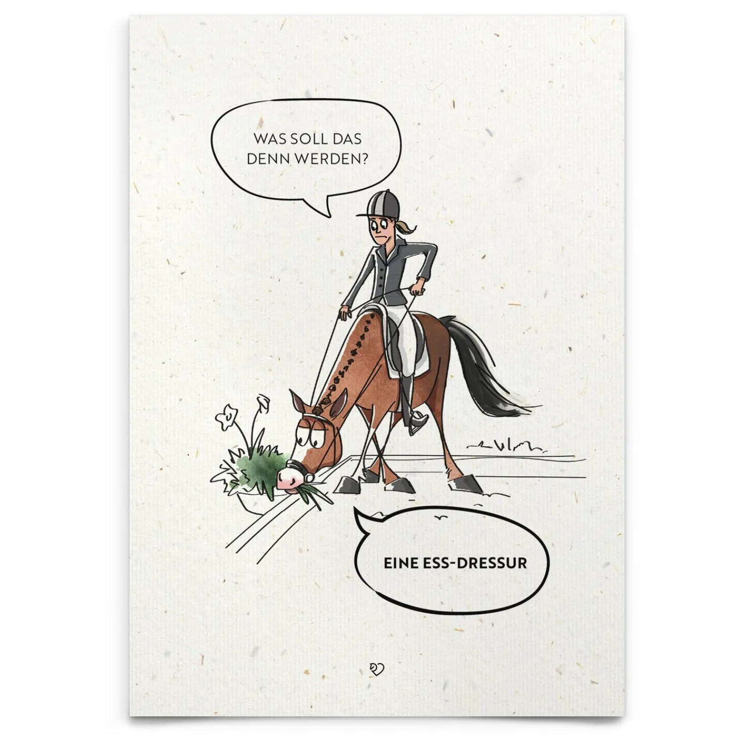 Loesdau Geschenke Für Reiter<mrs. RIDE Strohpapier-Postkarten