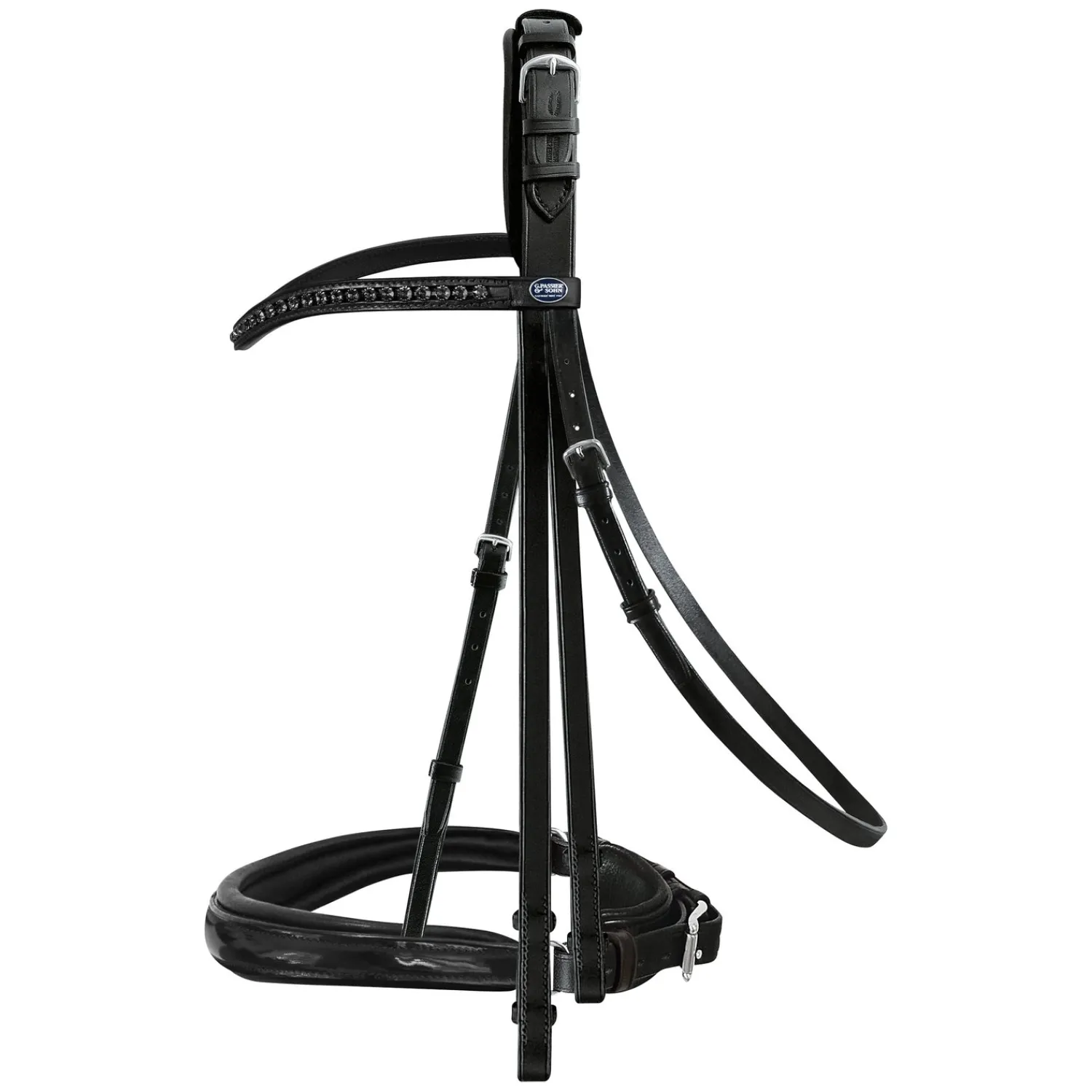Passier Kandaren<Kandarenzaum Hubertus Schmidt Black Edition