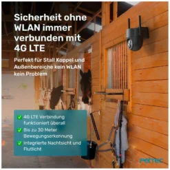 Loesdau Weiteres Stallzubehör|Pferdeanhängerzubehör<PetTec Überwachungskamera PetCam Free'n 360