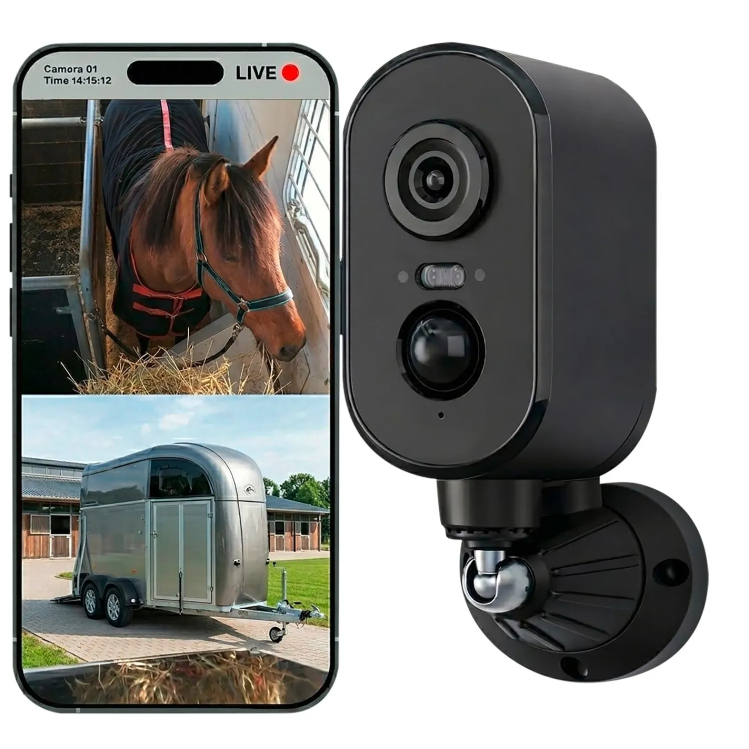 Loesdau Weidezaunzubehör|Weiteres Stallzubehör<PetTec Stallkamera PetCam 4G/LTE ohne WLAN