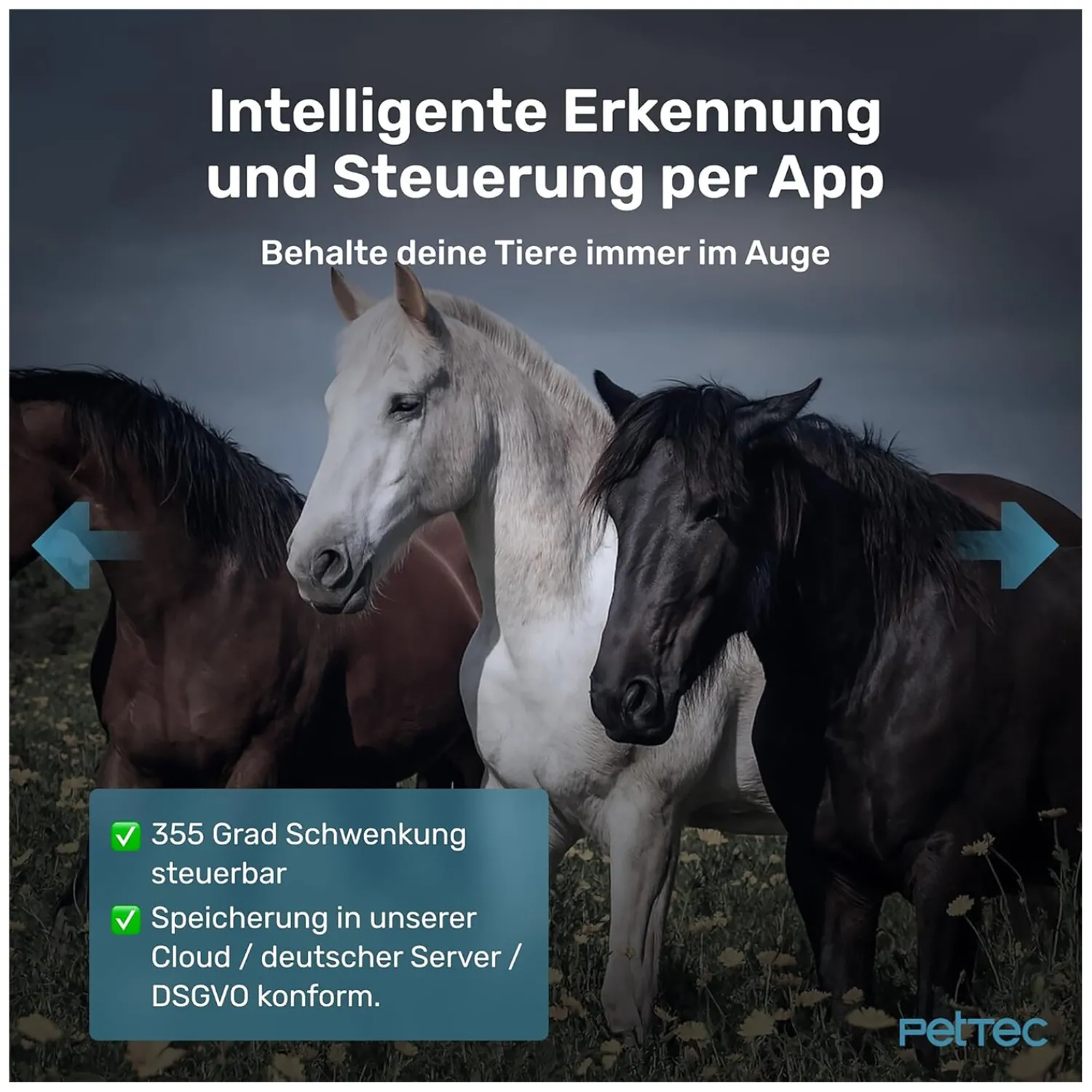 Loesdau Weidezaunzubehör|Weiteres Stallzubehör<PetTec Stallkamera PetCam 4G/LTE ohne WLAN