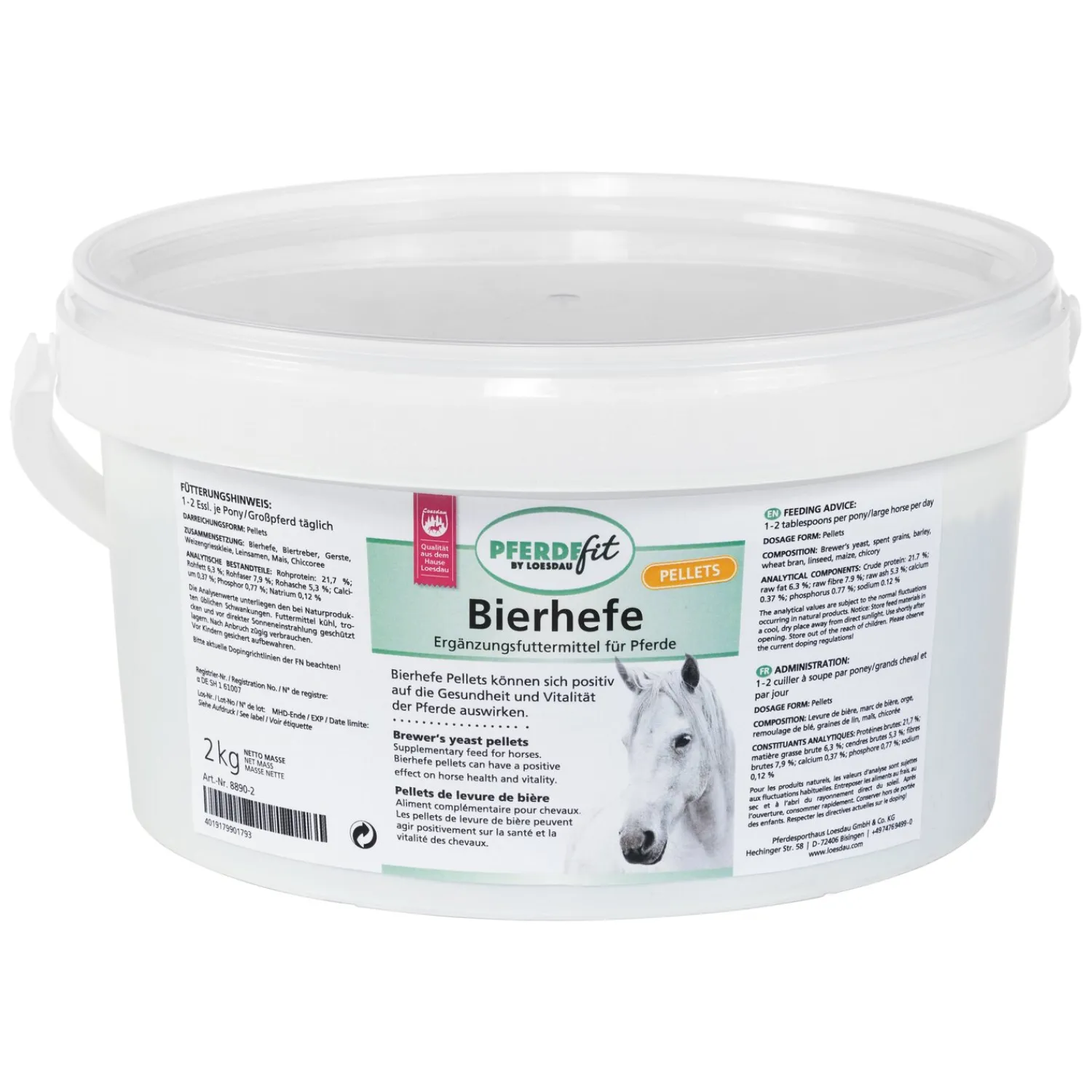 Loesdau Zusatz- Und Mineralfutter<PFERDEfit by Bierhefe-Pellets