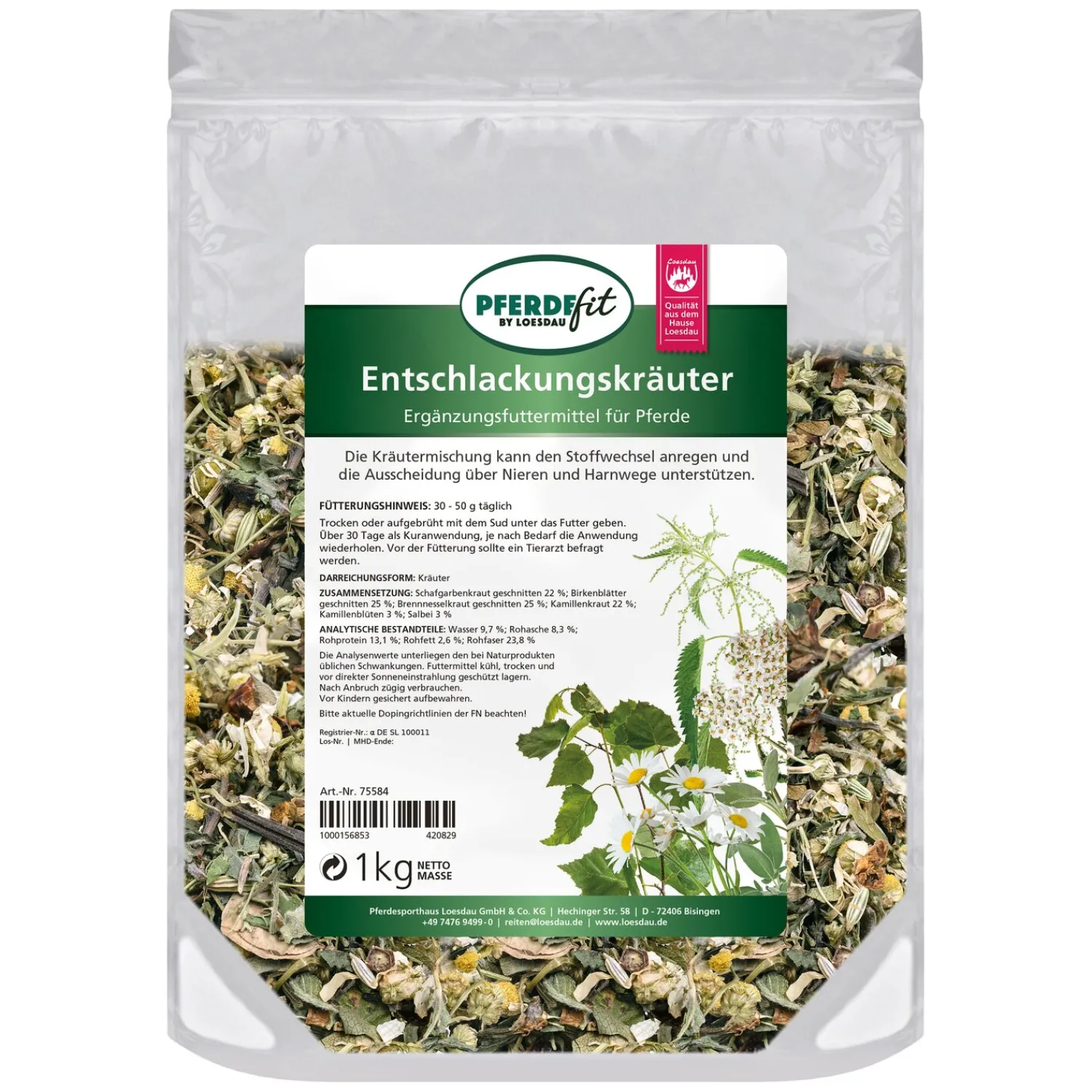 Loesdau Zusatz- Und Mineralfutter<PFERDEfit by Entschlackungskräuter