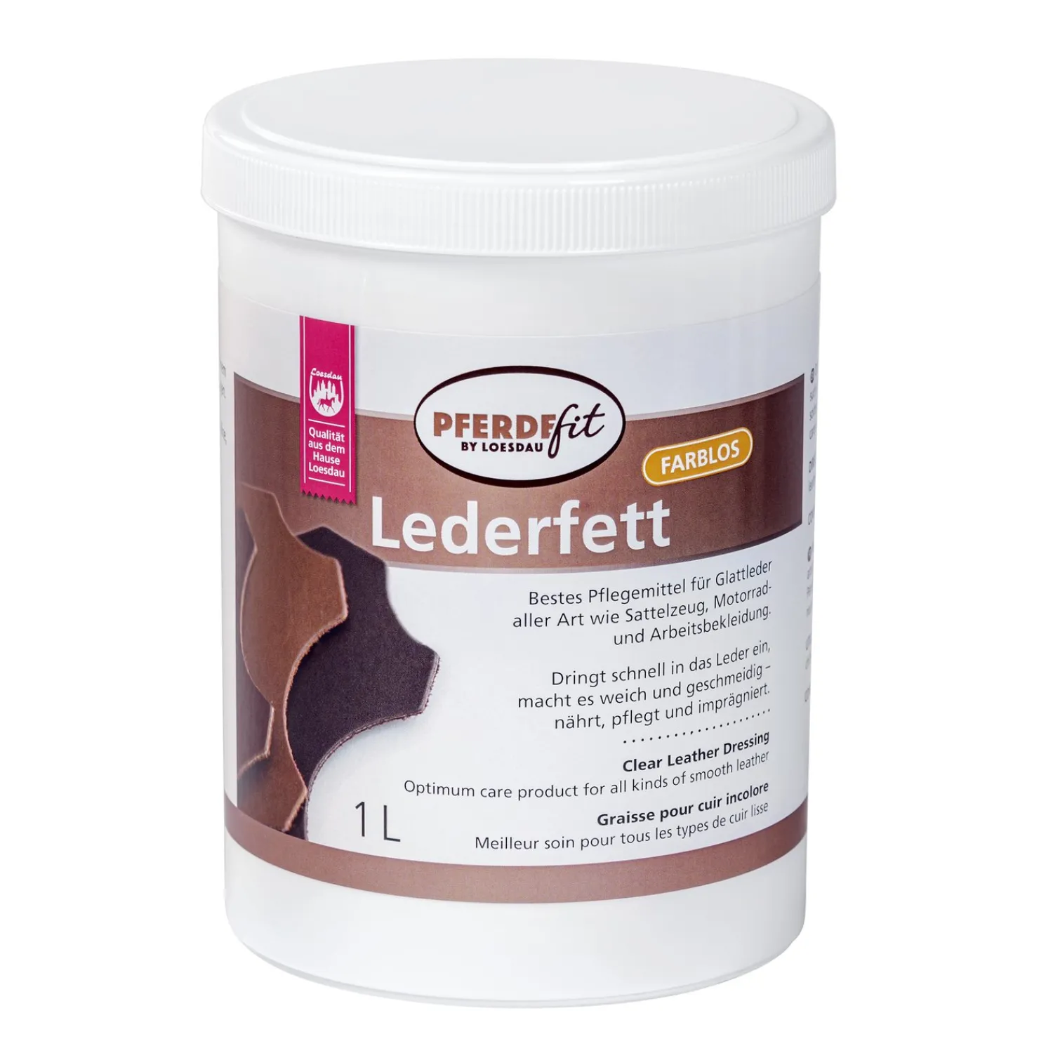 Loesdau Lederpflege<PFERDEfit by Lederfett farblos