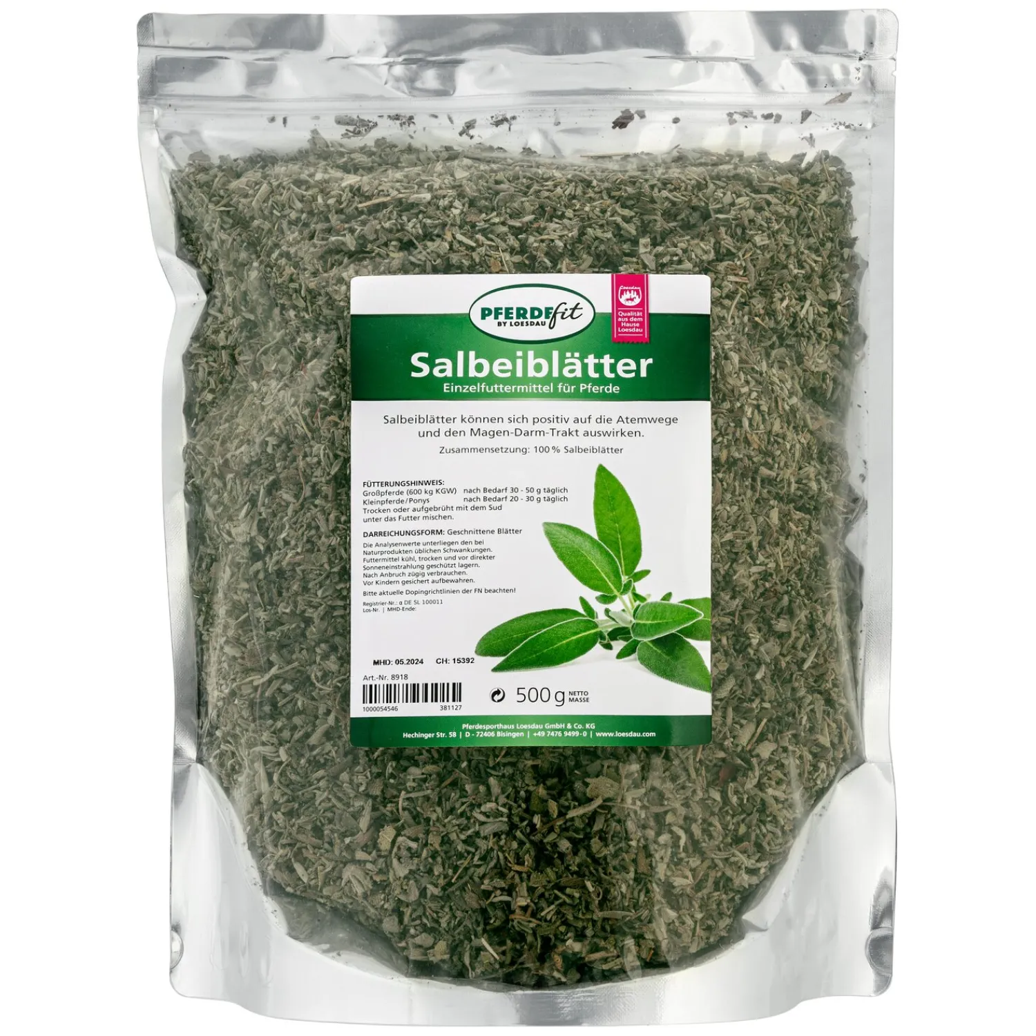 Loesdau Zusatz- Und Mineralfutter<PFERDEfit by Salbeiblätter