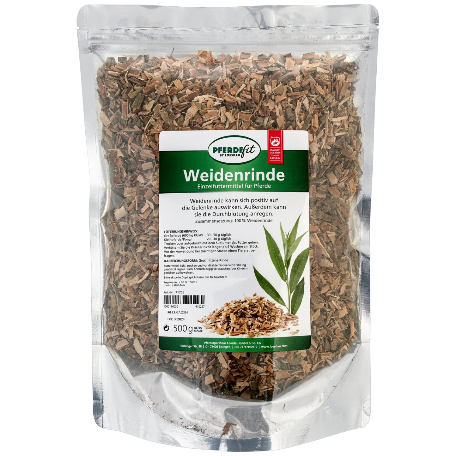 Loesdau Zusatz- Und Mineralfutter<PFERDEfit by Weidenrinde