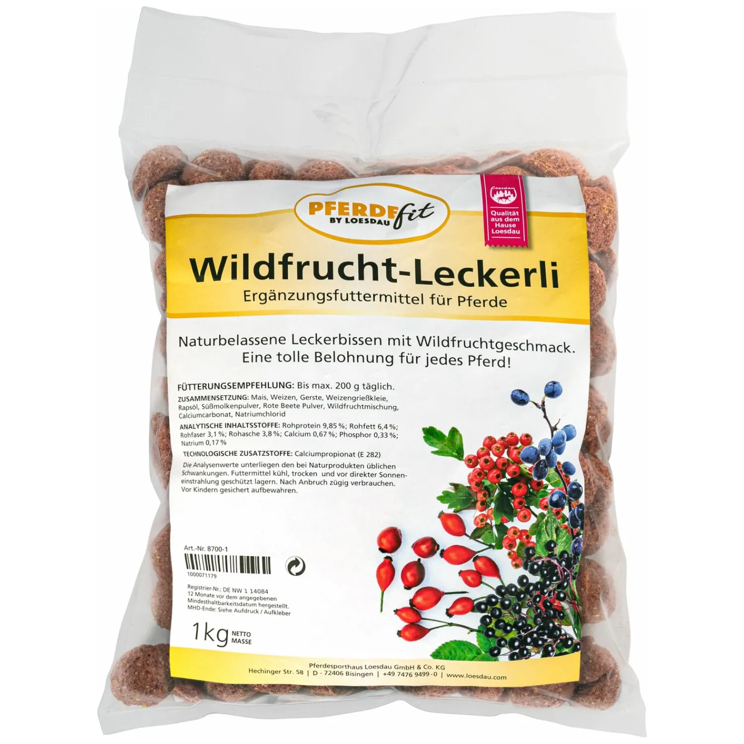 Loesdau Pferdeleckerlies<PFERDEfit by Wildfrucht-Leckerli