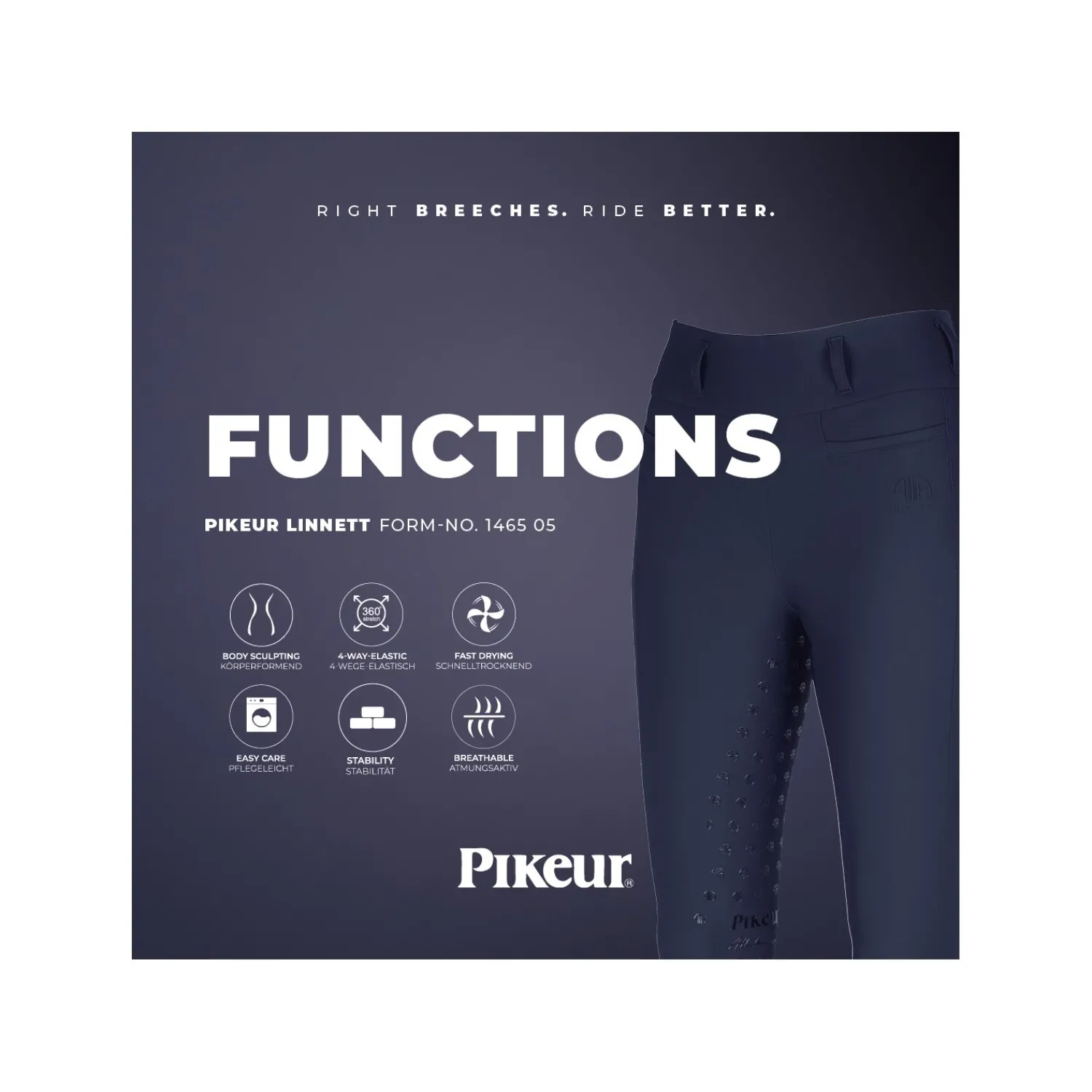 Damen PIKEUR Reithosen<Athleisure Reithose Seamless-Thight Linnett Highwaist SD
