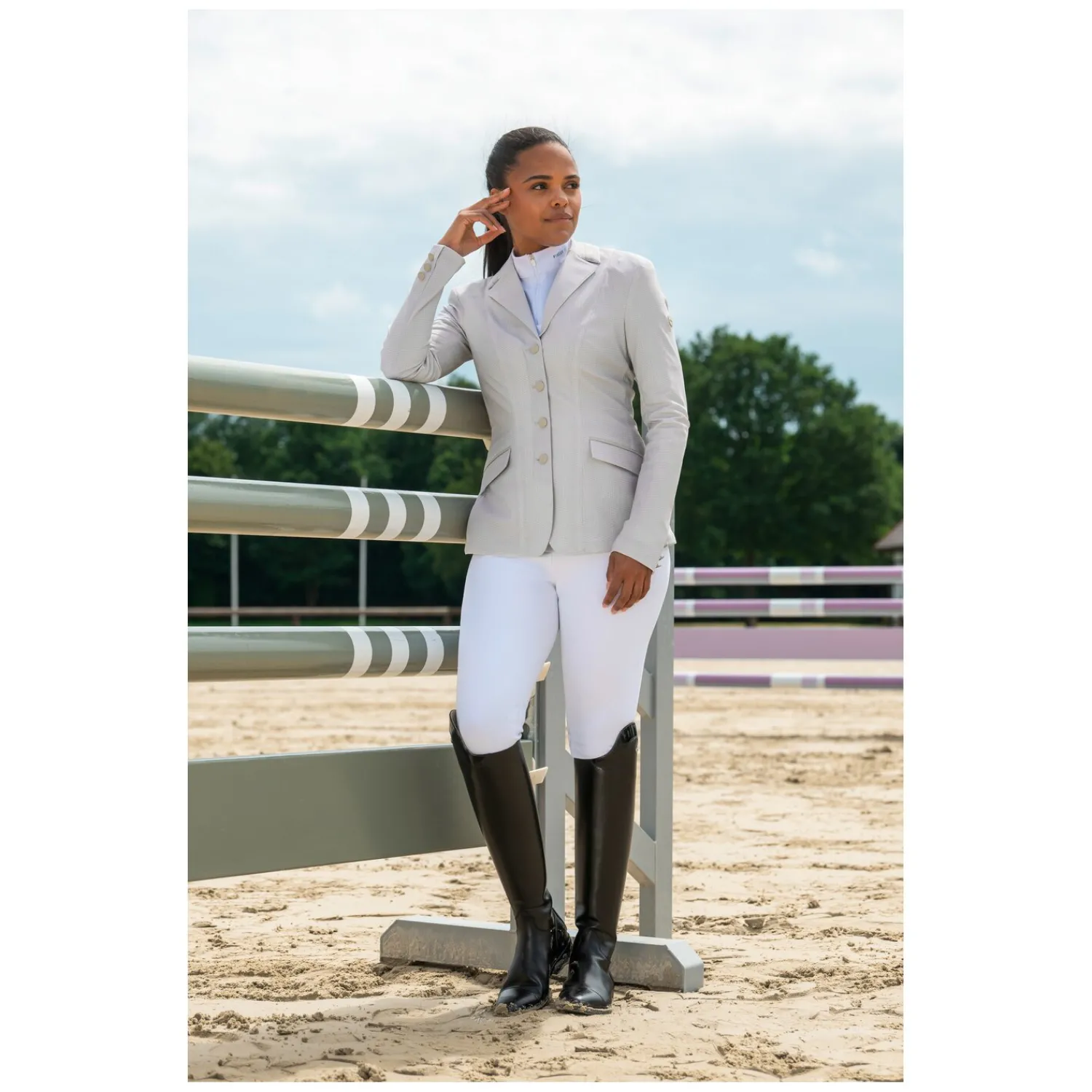 Damen Loesdau Turnierbekleidung<PIKEUR Athleisure Turniersakko Klea Pepita