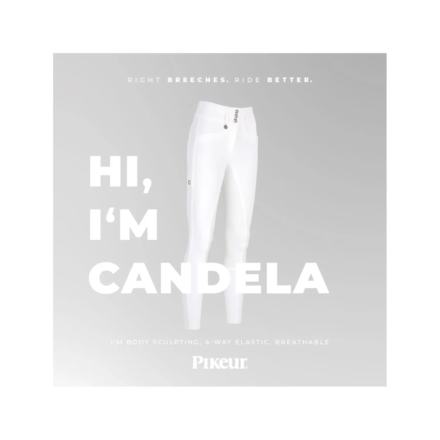 Damen PIKEUR Reithosen<Highwaist Gesäßeinsatz-Reithose New Candela FFL