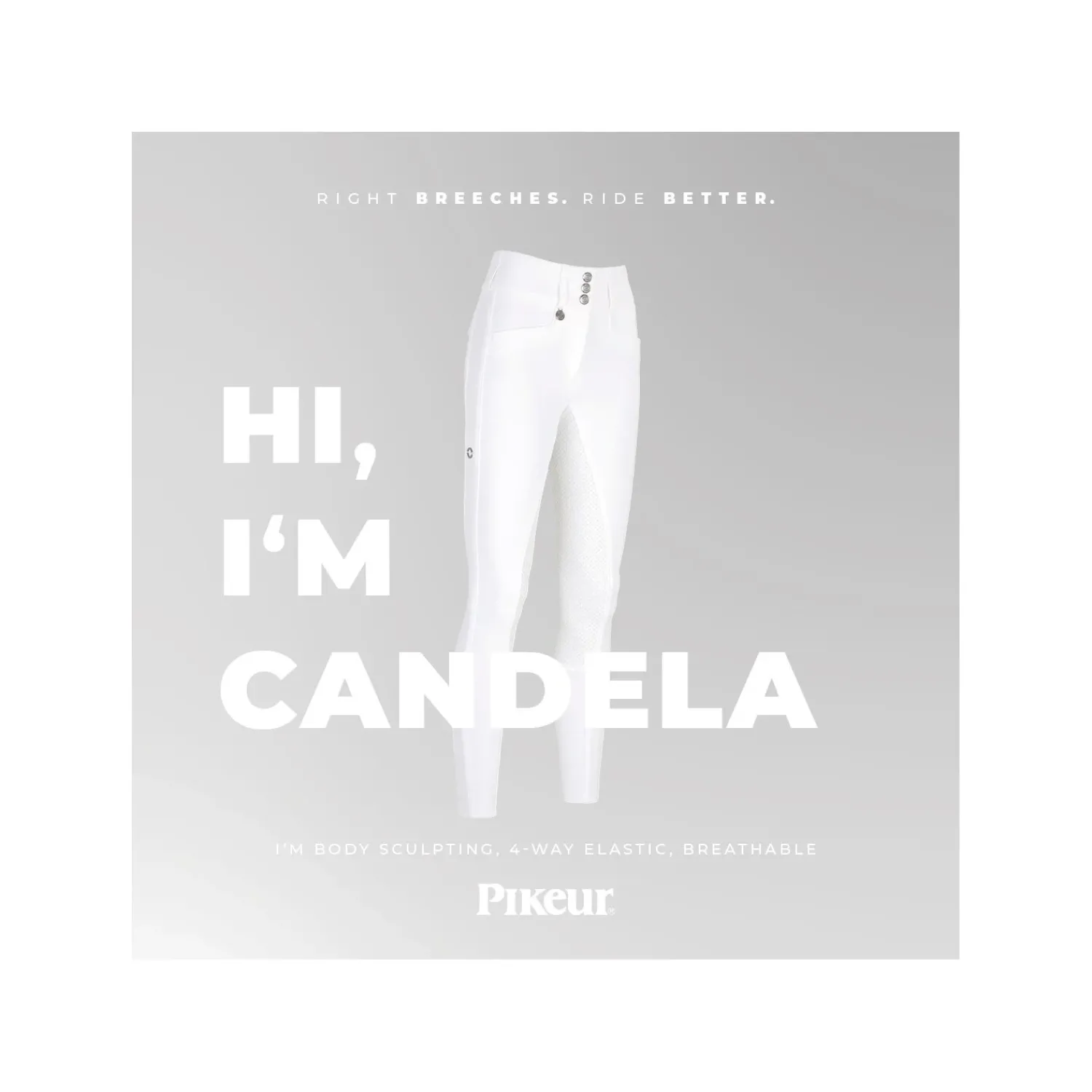 Damen PIKEUR Reithosen<Highwaist Gesäßeinsatz-Reithose New Candela FFL