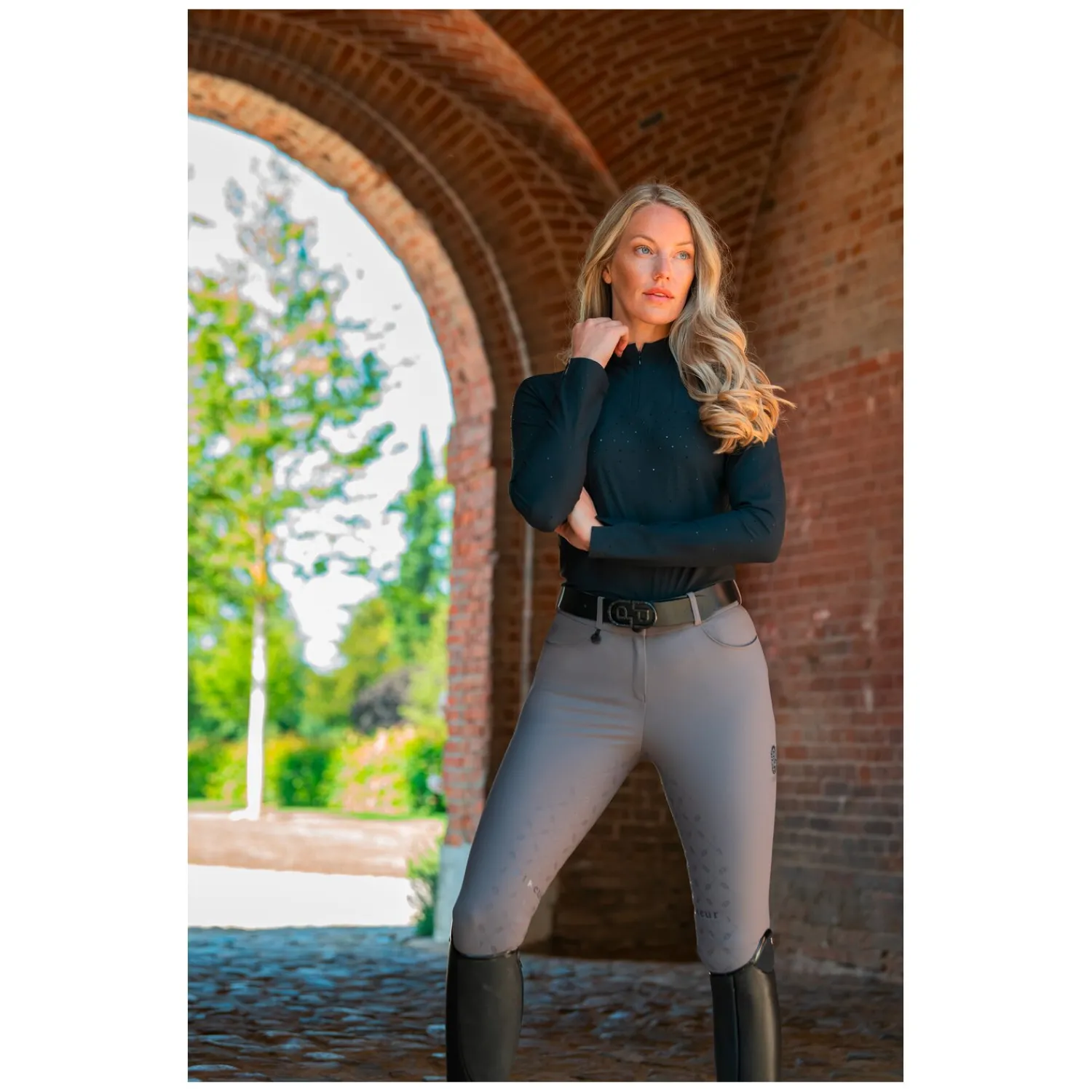 PIKEUR Reitgürtel<Selection Ledergürtel Glitzer