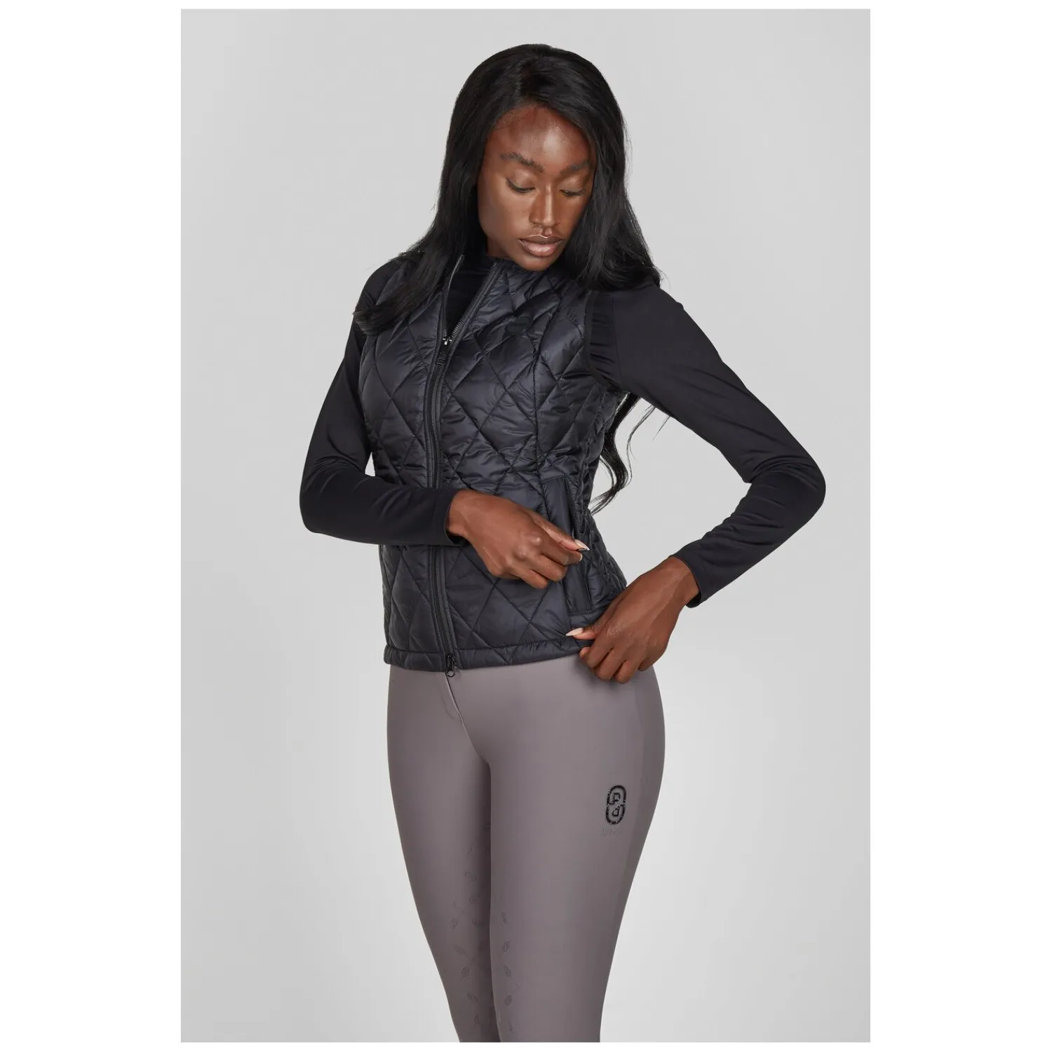 Damen PIKEUR Westen<Selection Steppweste mit Collegekragen QULITED VEST