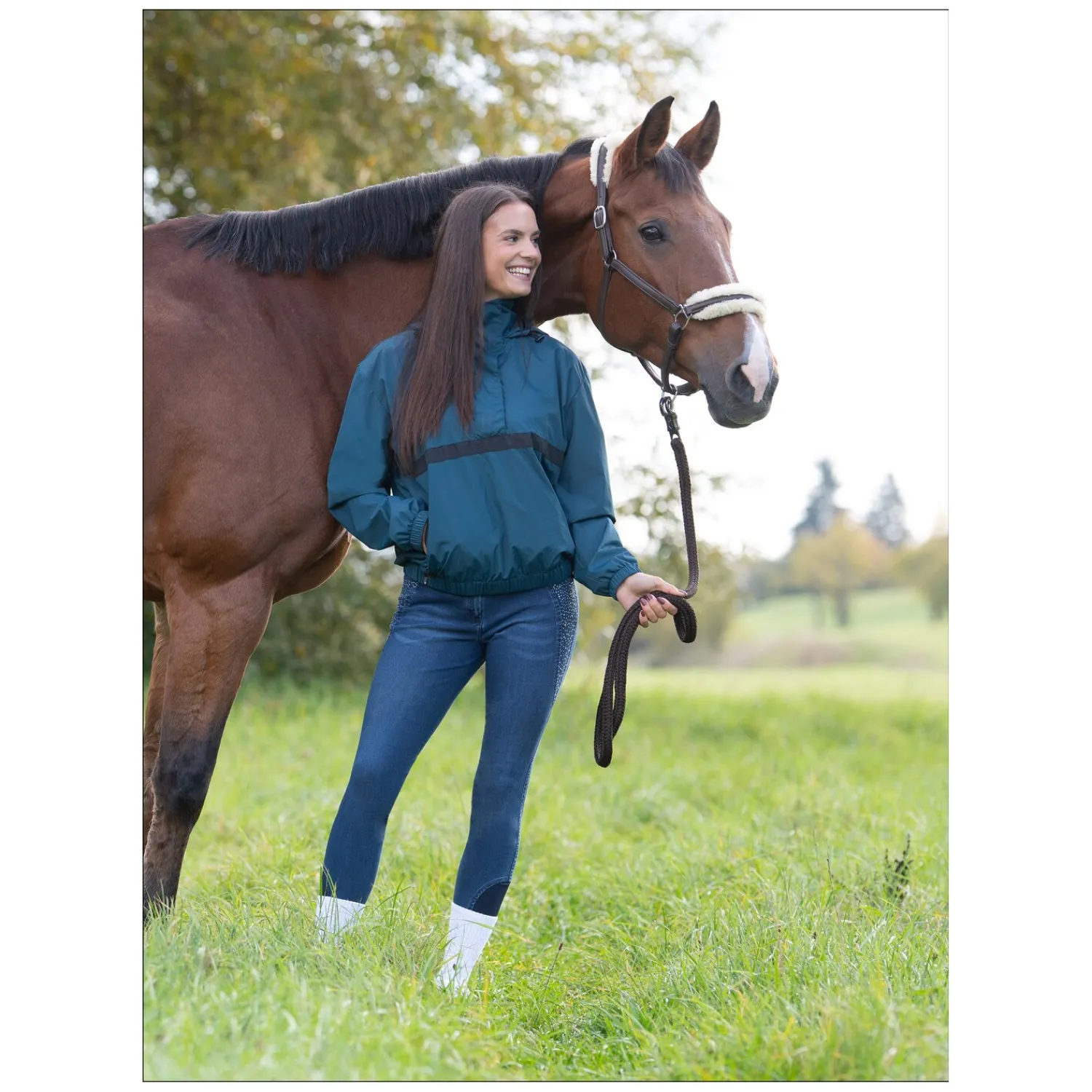 Damen RIDE now Reithosen<Grip-Vollbesatz-Jeansreithose