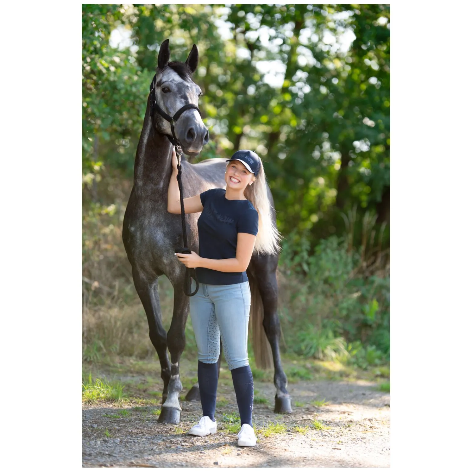 Damen RIDE now Reithosen<Jeans-Reithose Grip-Vollbesatz