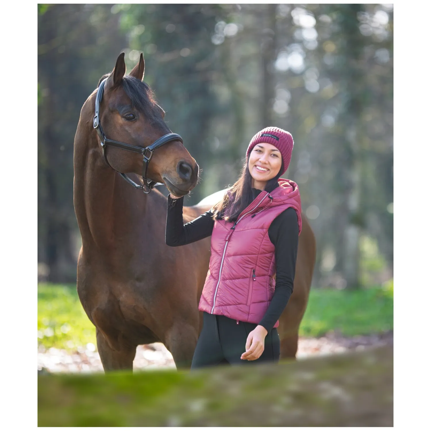 Damen RIDE now Westen<Steppweste
