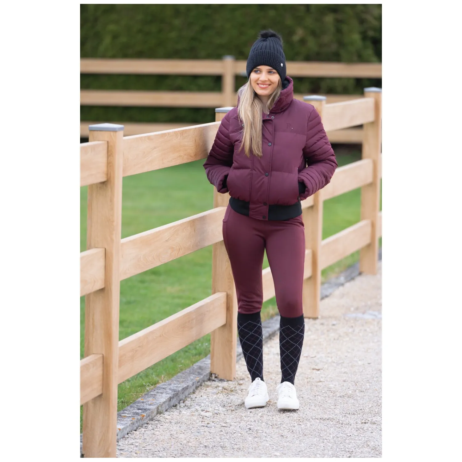 Damen RIDE now Reithosen<Thermo-Reitleggings mit Grip-Halbbesatz
