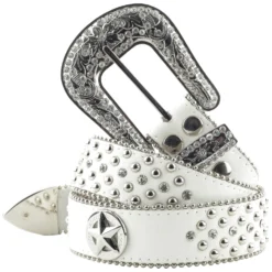 STARS & STRIPES Reitgürtel<Gürtel mit Glitzer, Nieten und Conchos