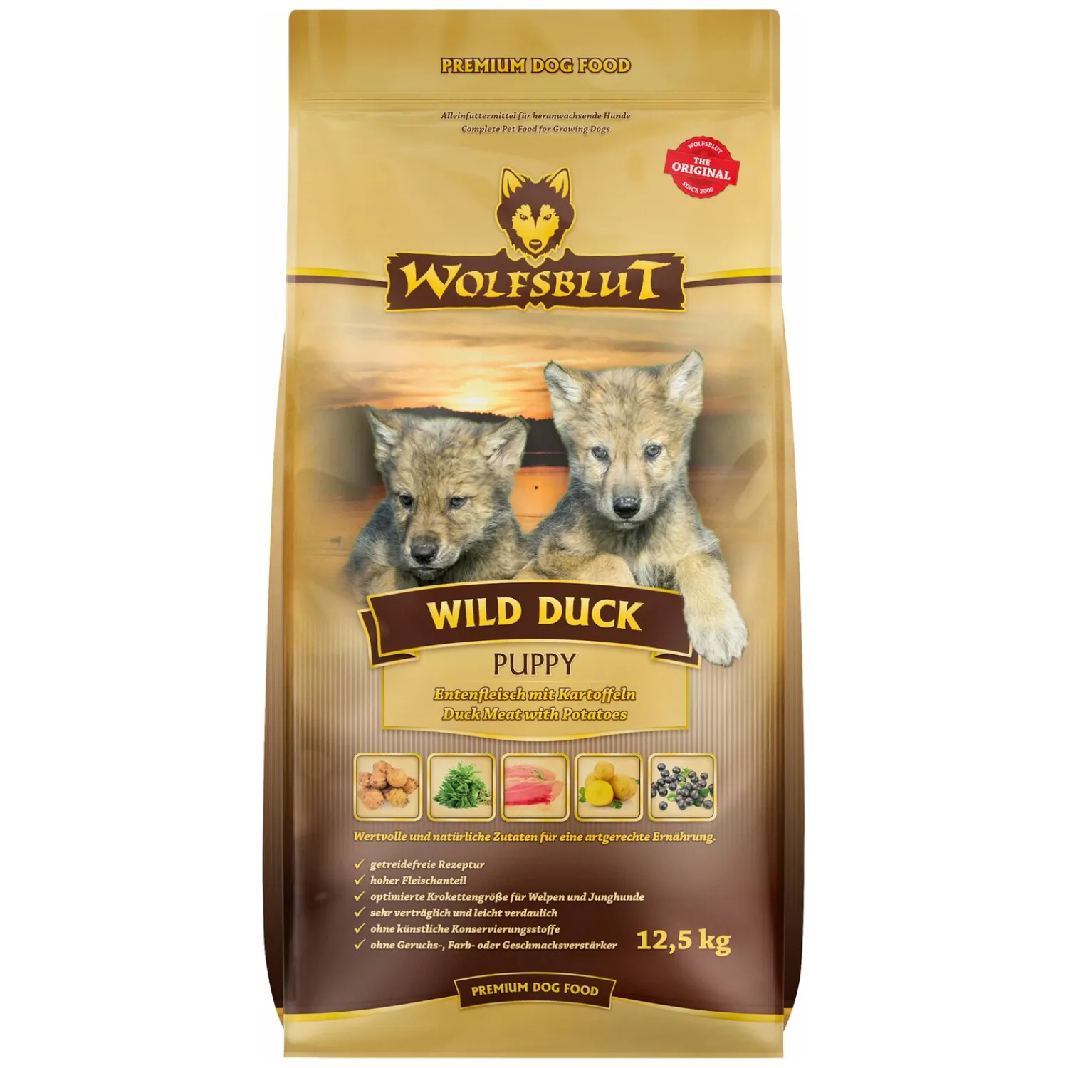 Loesdau Trockenfutter<WOLFSBLUT Trockenfutter Puppy Wild Duck