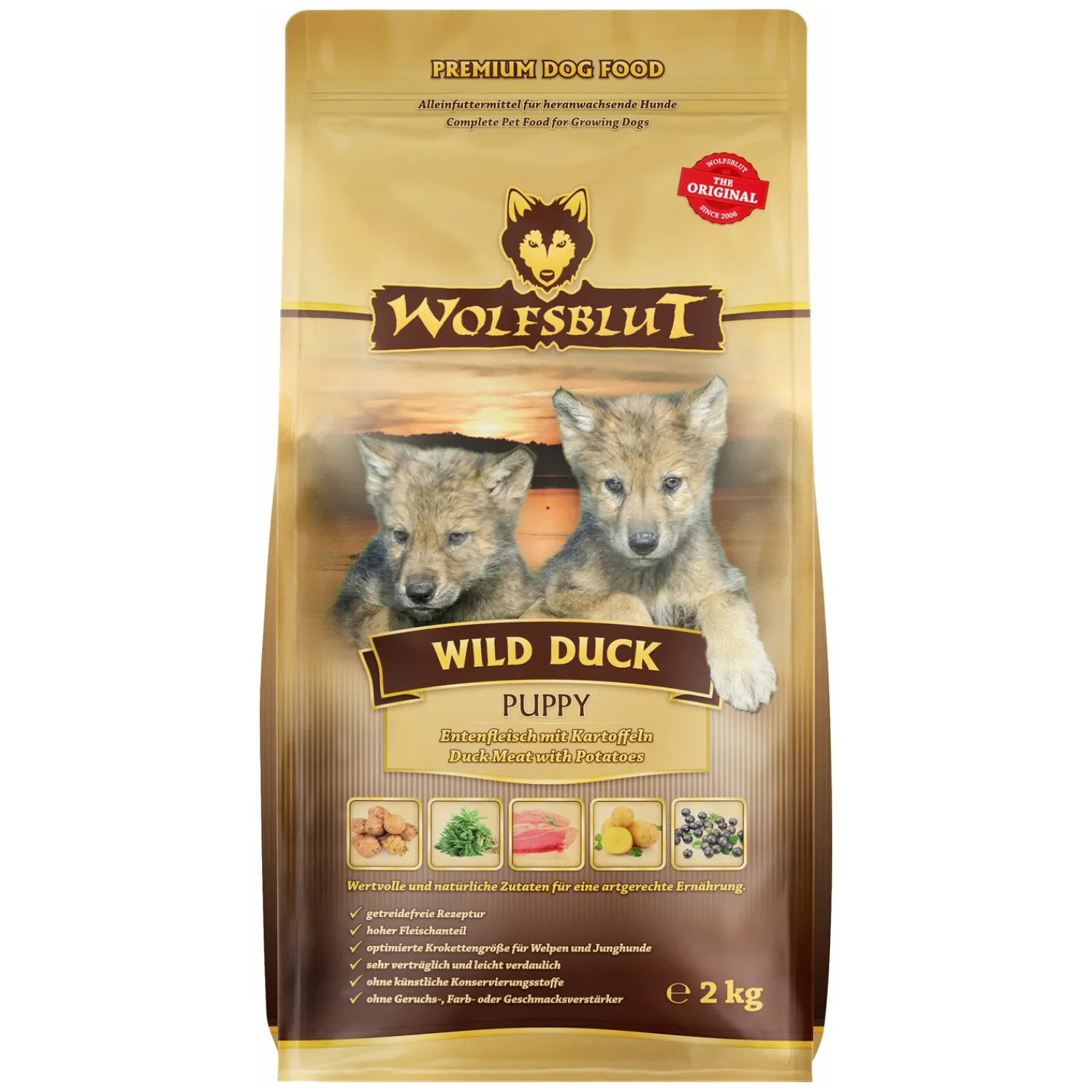 Loesdau Trockenfutter<WOLFSBLUT Trockenfutter Puppy Wild Duck